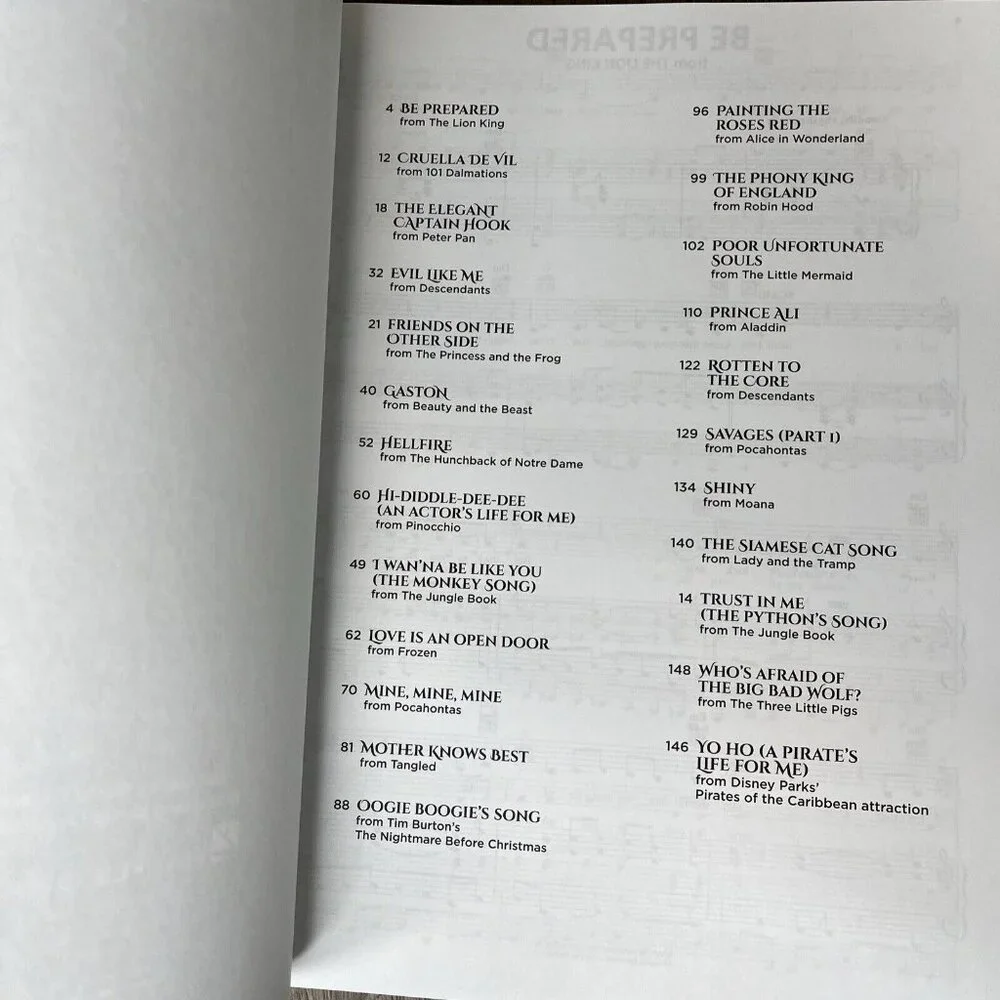 Disney Villains Sheet Music 24 Wickedly Devilish Songs Piano Vocal Hal Leonard - Picture 5 of 5